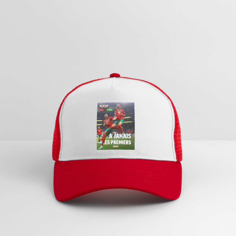 casquette Historique - blanc/rouge