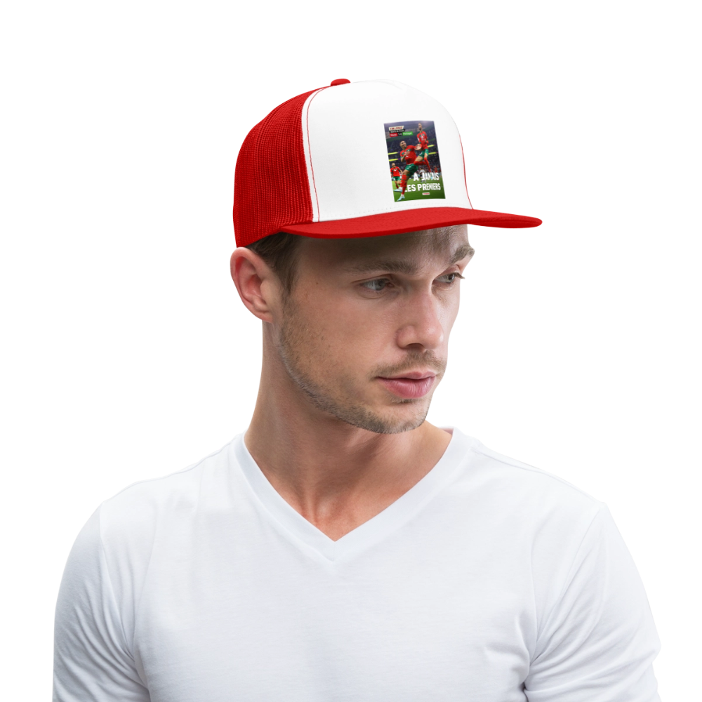 casquette Historique - blanc/rouge