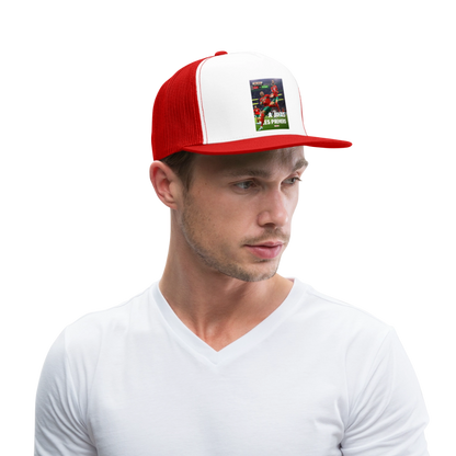 casquette Historique - blanc/rouge